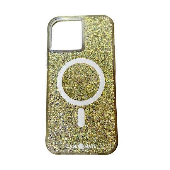 Case-Mate Apple iPhone 13 Pro Max Case MagSafe Compatible Sparkle Silver - Picture 1 of 4
